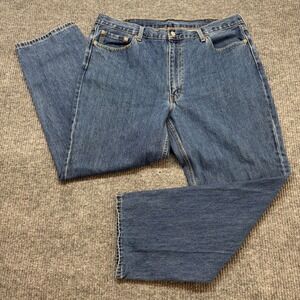 Levi's 550 Mens 42x32 Straight Leg Jeans Medium Wash Denim Classic